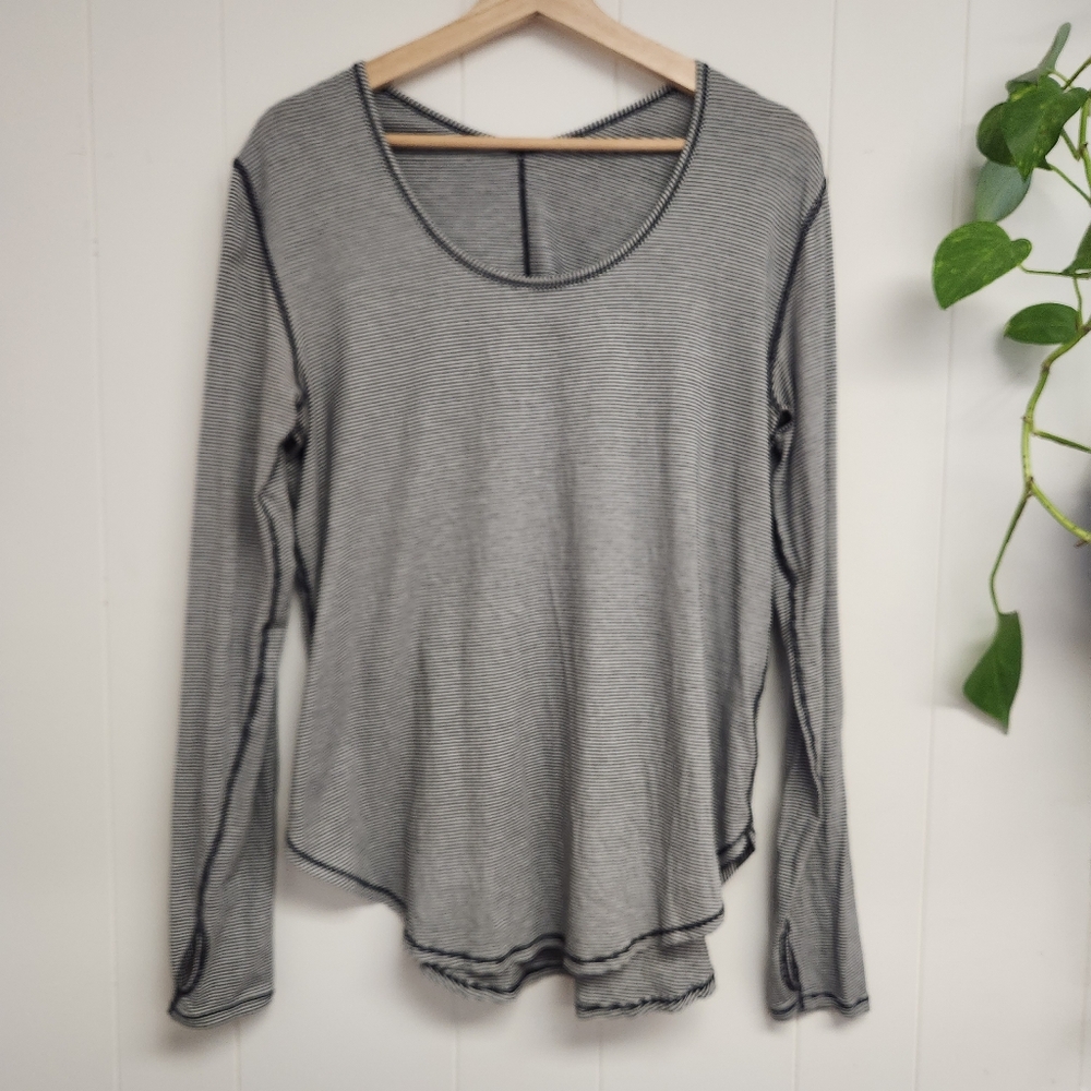 Lululemon Yogini 5 Year Long Sleeve Tee Tonka Stripe